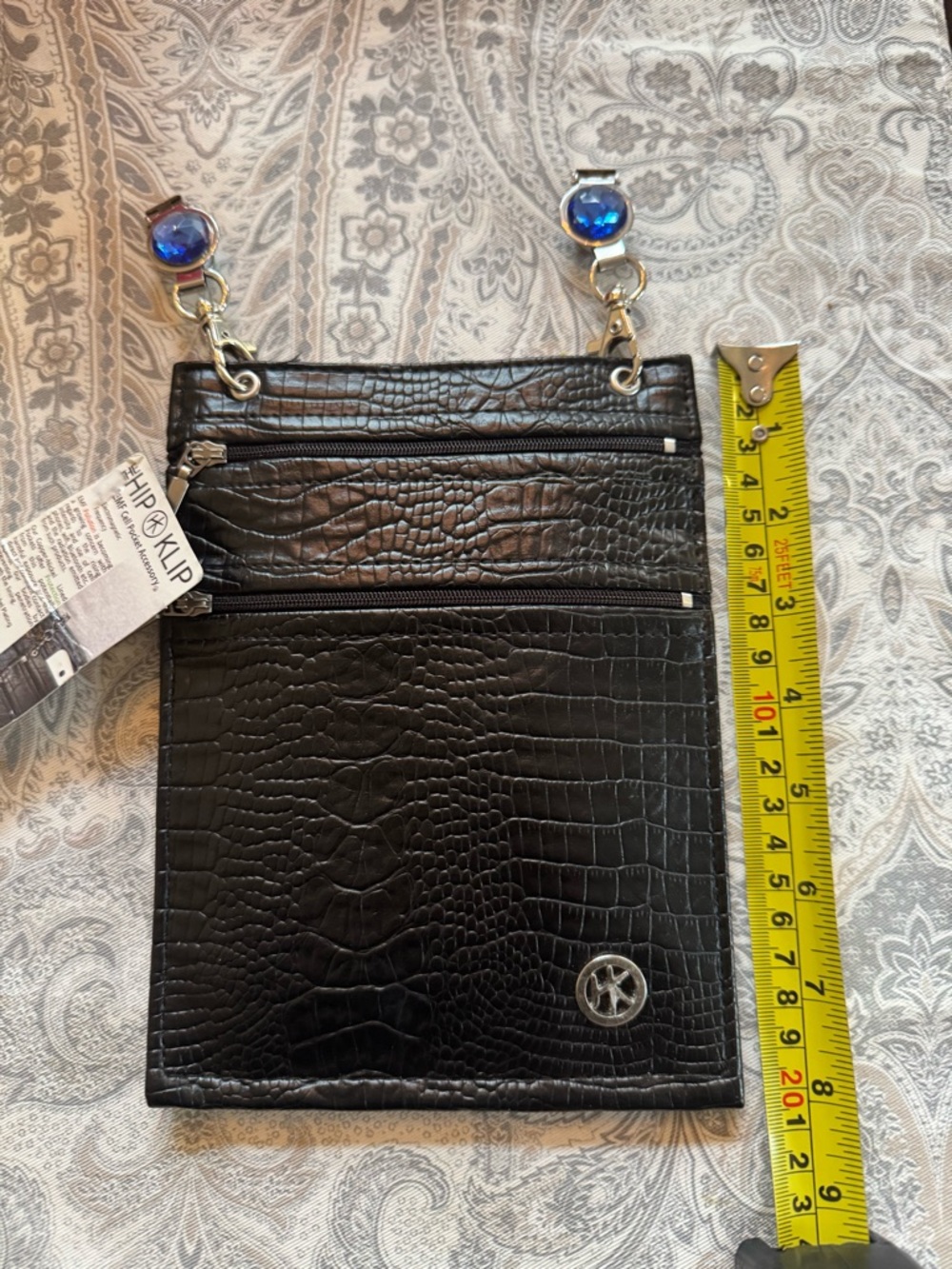 The Hip KLIP Waistband Black Bag Jeweled NWT - Picture 4 of 10